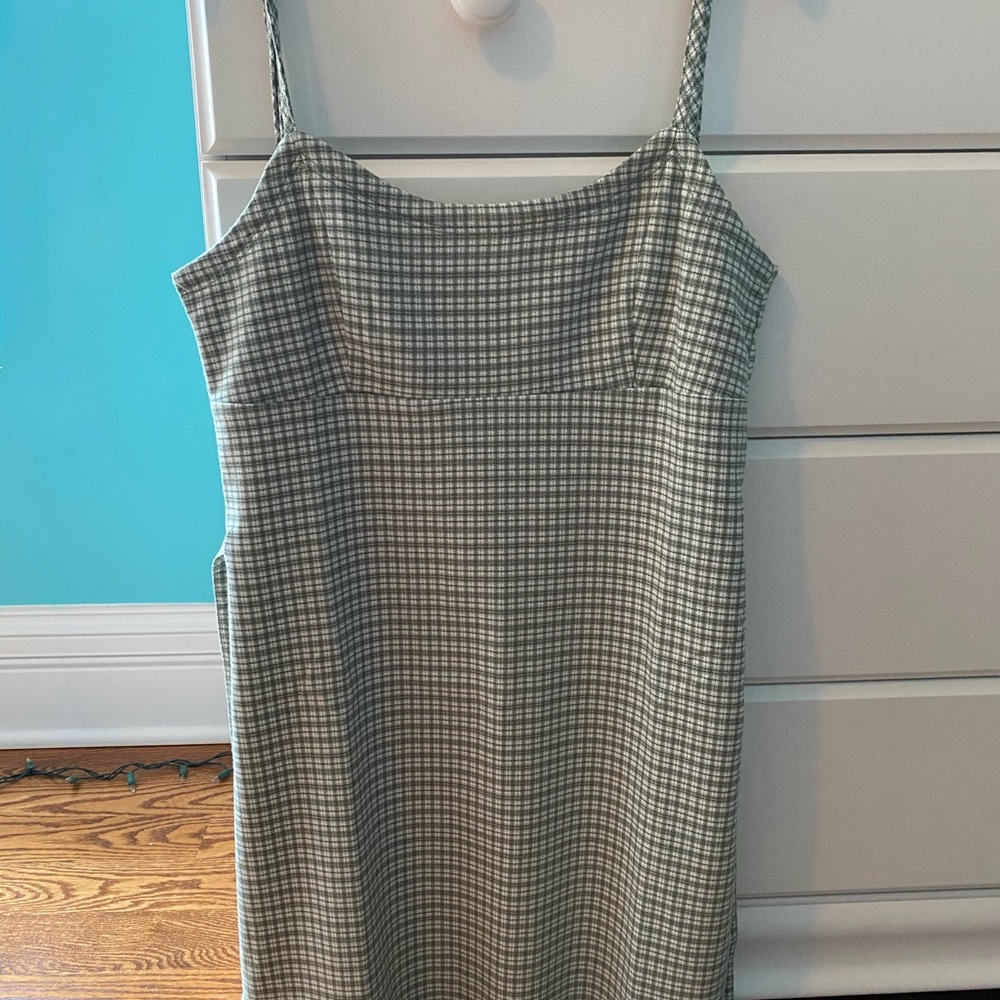 Pacsun Green Plaid “Josefine” Dress